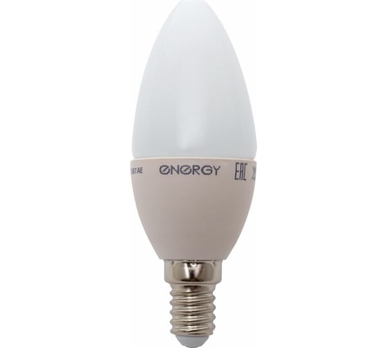 Светодиодная лампа Energy свеча C37-5-14NP 5W E14 25000ч 4000K нейтральный белый свет 001916