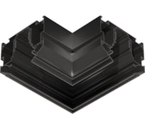 Коннектор угловой Ambrella Light 90 для шинопровода в натяжной потолок системы крепления гарпун Magnetic Standard 48V 20мм BK черный 90х90 GL3395