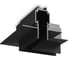 Коннектор угловой Ambrella Light для встраиваемого шинопровода под ГКЛ 13мм Magnetic 48V 10мм BK черный 100х100 GL1971 2