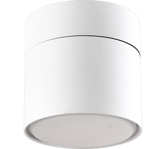 Накладной поворотный светильник DzivaTek GX53 D82xH80мм IP20 белый/алюминий 61005