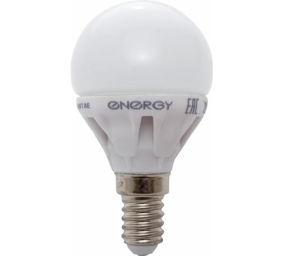 Светодиодная лампа Energy шарик G45-3-14NC 3W E14 25000ч 4000K нейтральный белый свет 001942