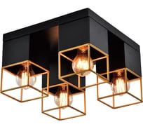 Потолочный светильник Rivoli Nadin 7049-704 4хЕ27 40 Вт лофт-кантри, Б0053058