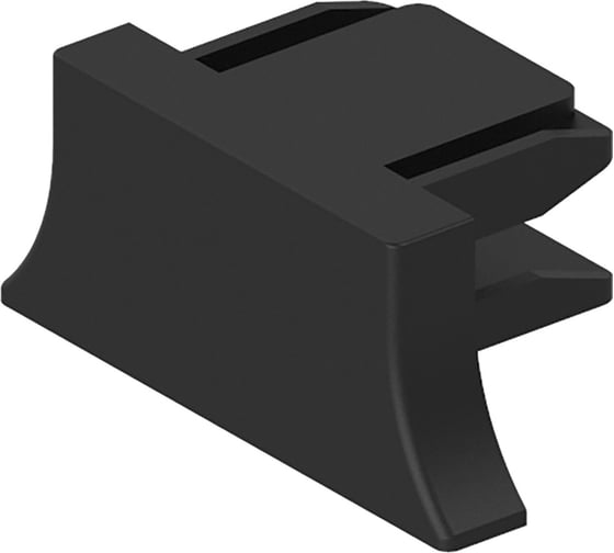 Пластиковая заглушка для шинопровода FERON CAB1003 черный LD1011 41886