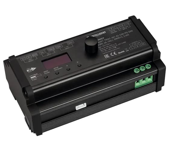 Диммер INTELLIGENT ARLIGHT SMART-TRIAC-601-82-DIM-PD-DIN Black IARL, 1шт 031113(1)
