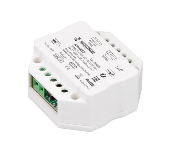 Диммер INTELLIGENT ARLIGHT SMART-PWM-101-72-DIM-PD-IN IARL, IP20 Пластимк 1шт 058220