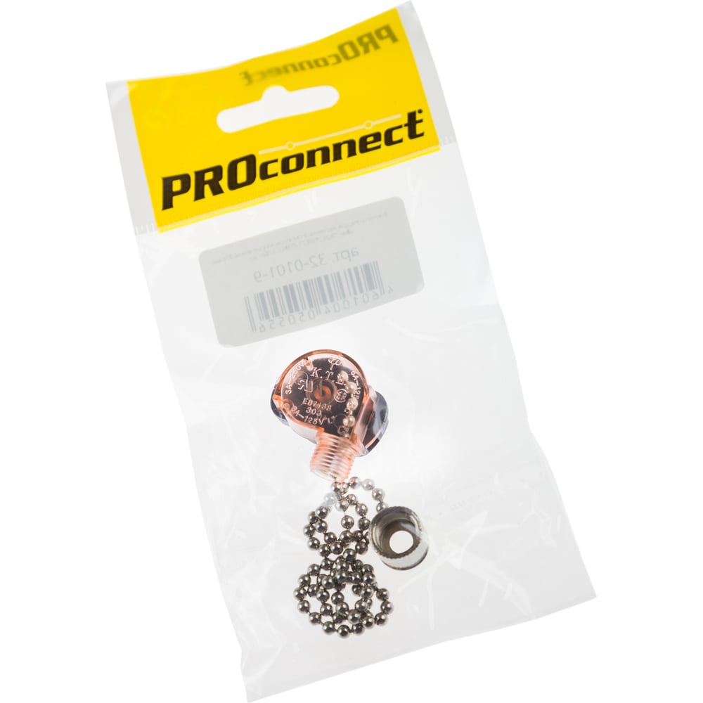 Выключатель для бра PROCONNECT с цепочкой 270 мм Silver 32-0101-9 ...
