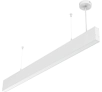 Аварийный светодиодный светильник VARTON Angusta High 1753x35x90мм подвесной 35 Вт 4000 К IP40 RAL9003 белый муар с рассеивателем опал автономный постоянного действия V1-R0-00543-30A00-4003540