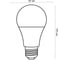 Светодиодная лампа Volpe LED-A60-13W/WW/E27/FR/NR SET10 UL-00014072 3