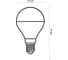 Светодиодная лампа Volpe LED-G45-7W/WW/E14/FR/NR SET10 UL-00014109 3