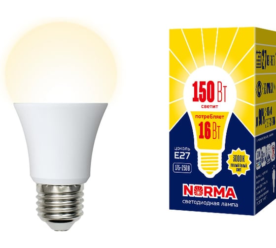 Светодиодная лампа Volpe LED-A60-16W/WW/E27/FR/NR SET10 UL-00014152