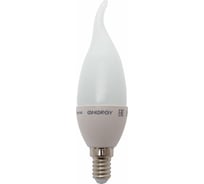 Светодиодная лампа Energy свеча на ветру CF37-4-14WP 4W E14 25000ч 3000K теплый белый свет 001919
