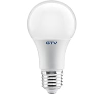 Светодиодная лампочка GTV A60, SMD 2835, 3000K, E27, 10W, 220, 840 lm, 87 mA LD-PC3A60-10W