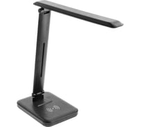 Светодиодная настольная лампа GTV IZUKA LED, 6W, индукционная зарядка, черная LB-IZK6WCCT-10