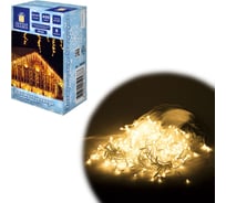 Электрогирлянда-бахрома Золотая сказка уличная 25х0,7м, 400LED, теплый белый, 220V,контроллер, 592551