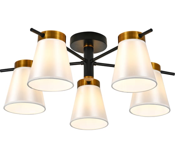 Светильник ESCADA 120005/5R E14*40W Black/Gold ES0000055