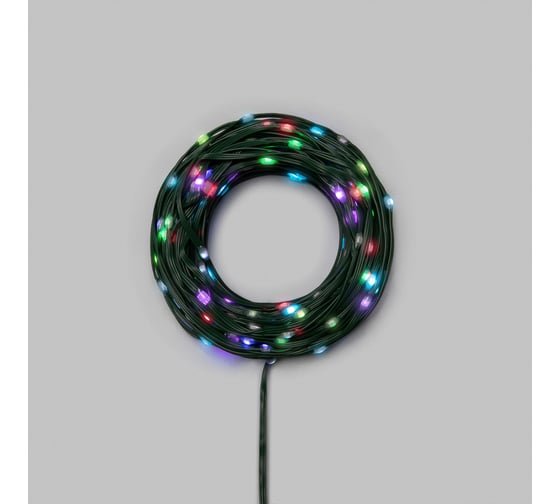 Умная гирлянда Neon-Night Роса с крупными каплями 30м 300 LED RGB мягкий зеленый провод IP20 USB 245-021