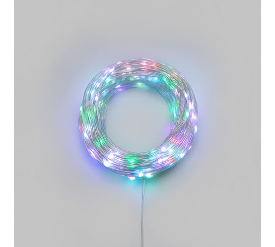 Умная гирлянда Neon-Night Роса с крупными каплями 20м 200 LED RGB IP20 прозрачный провод USB 245-020