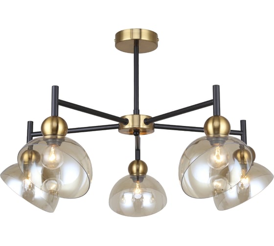 Светильник ESCADA E14*40W Black/Brass 2109/5P