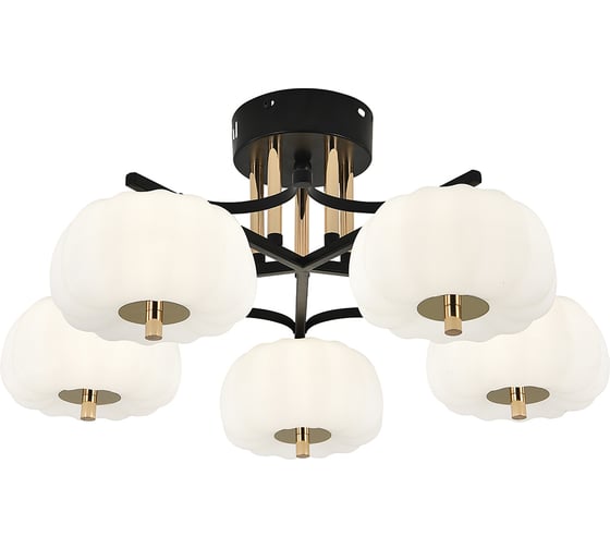Люстра ESCADA 10301/5 LEDх50 Вт Black/Gold 10301/5LED