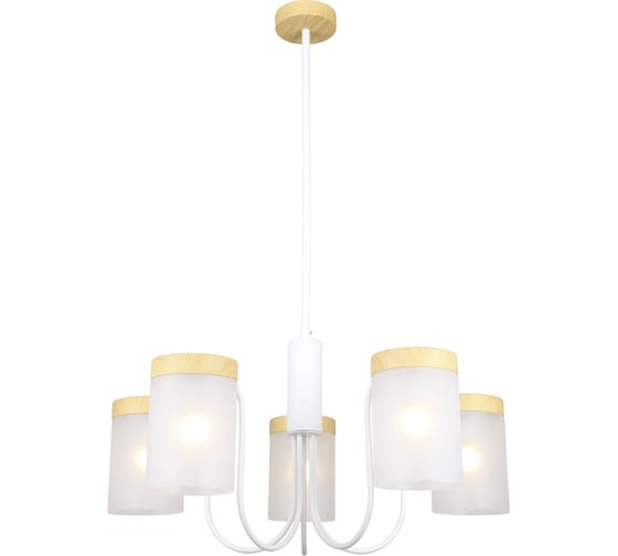 Люстра ESCADA 1172/5P E14х40 Вт White/Wood 1172/5P White