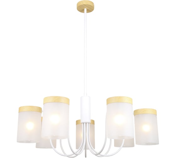 Люстра ESCADA 1172/7P E14х40 Вт White/Wood 1172/7P White