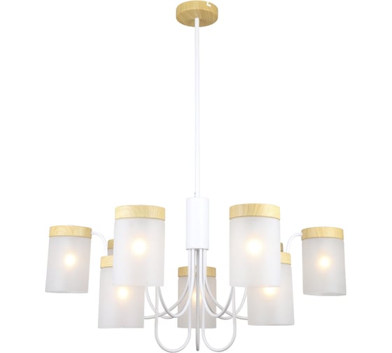 Люстра ESCADA 1172/9P E14х40 Вт White/Wood 1172/9P White