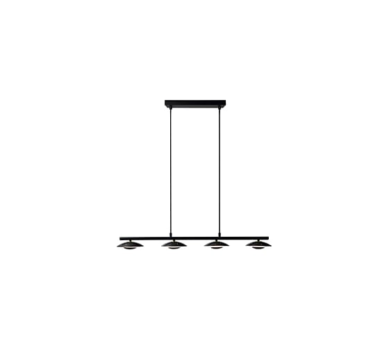 Подвесной светильник ESCADA 10290/4 LEDх20 Вт Black 10290/4LED