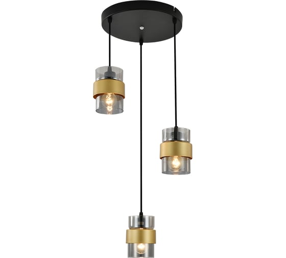 Подвесной светильник ESCADA 1139/3S E14х40 Вт Black/Gold 1139/3S Black/Gold 1