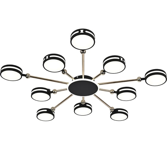 Люстра ESCADA 10206/10 LEDх130 Вт Black/Gold 10206/10LED BL 1