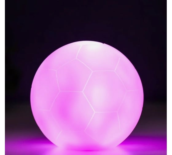 Ночник RisaLux "Мячик" LED от батареек 3xLR44 розовый 10x10x10 см 5381127