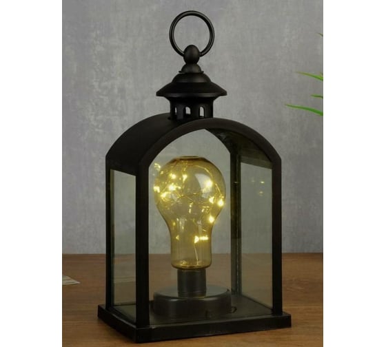 Ночник RisaLux "Фонарь малый" LED черный 11x15,5x25,5 см 4543483 1