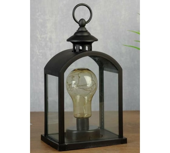 Ночник RisaLux "Фонарь малый" LED черный 11x15,5x25,5 см 4543483