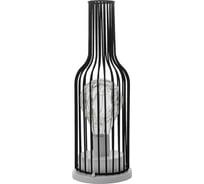 Ночник RisaLux "Бутылка" LED от батареек 3хAAA черный 11x11x30 см 7336991