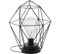 Ночник RisaLux "Геометрия" LED от батареек 3хAAA черный 18x18x25 см 7336993