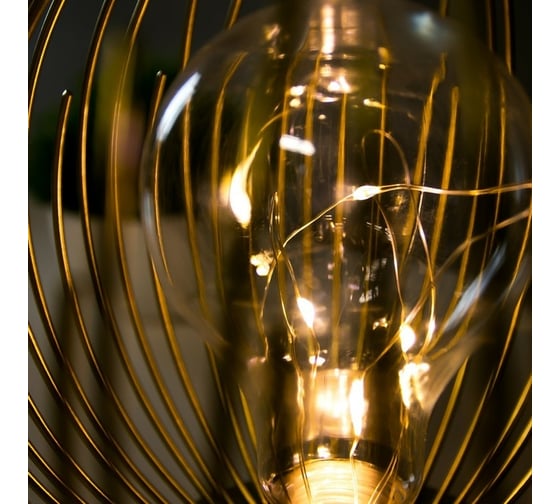 Ночник RisaLux "Лотос" LED от батареек 3хАА золото 15x15x18 см 7304947