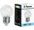 Лампа-строб FERON LB-377 Шарик прозрачный E27 1W 6400K, 38220 1