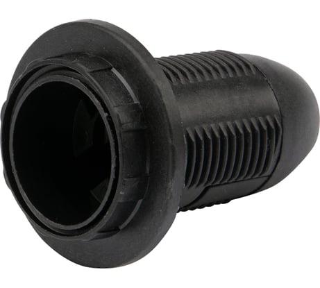 Термостойкий подвесной патрон REXANT пластиковый с кольцом Е14 черный 11-8827