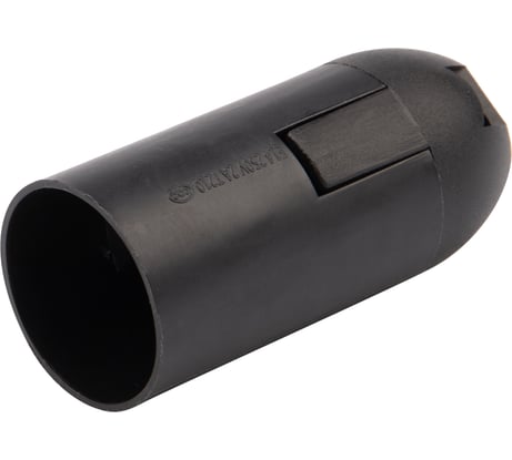 Термостойкий подвесной патрон REXANT пластиковый Е14 черный 11-8843-4