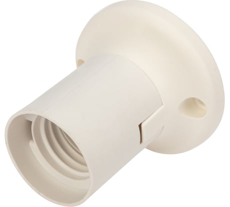 Настенный прямой патрон REXANT пластиковый Е27 белый 11-8870