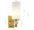 Светильник настенный ST luce ST-Luce латунь/белый E27х1х40W SL2003.301.01 3