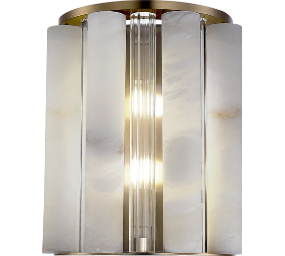 Светильник настенный ST LUCE Бронза, Прозрачный/Белый алебастр G9 2*5W SL1516.301.02