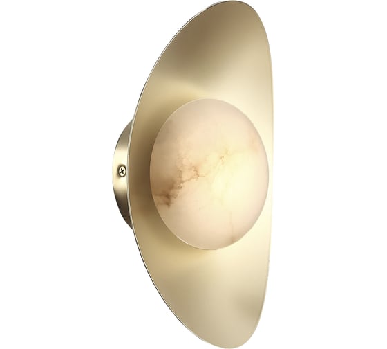 Светильник настенный ST LUCE Золотистый/Алебастр LED 1*7W 3000K SL6229.211.01