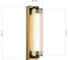 Светильник настенный ST luce ST-Luce Латунь/Прозрачный LED 1х8W 4000K SL6224.301.01 4
