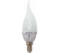 Светодиодная лампа Energy свеча на ветру CF37-4,5-14WC 4,5W E14 25000ч 3000K теплый белый свет 001933