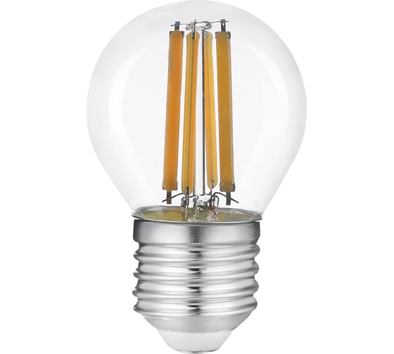 Филаментная светодиодная лампа General Lighting Systems E27, 12 Вт, 750 Лм, GLDEN-G45S-12-230-E27-27 662257