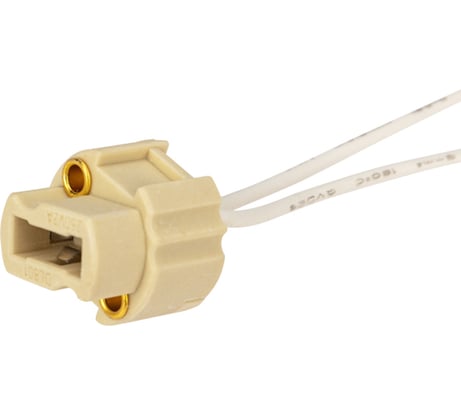 Керамический патрон REXANT цоколь G9 с проводом 15 см белый 100 шт 11-8879