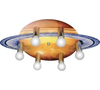 Потолочная люстра ПЕТРАСВЕТ 6 ламп в детскую комнату Сатурн S2379-6