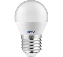 Светодиодная лампочка B45C, SMD 2835, 4000K, E27, 6W,160, 470 lm, 52 mA GTV LD-SMNGB45C-60