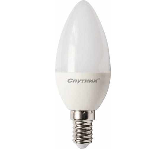 Светодиодная лампа Спутник LED C37 8W/6000K/E14 1