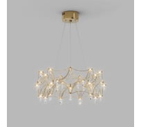 Подвесная светодиодная люстра Bogate's Sonet 3300/4200/6500 К с пультом управления 90401 LED латунь a072115